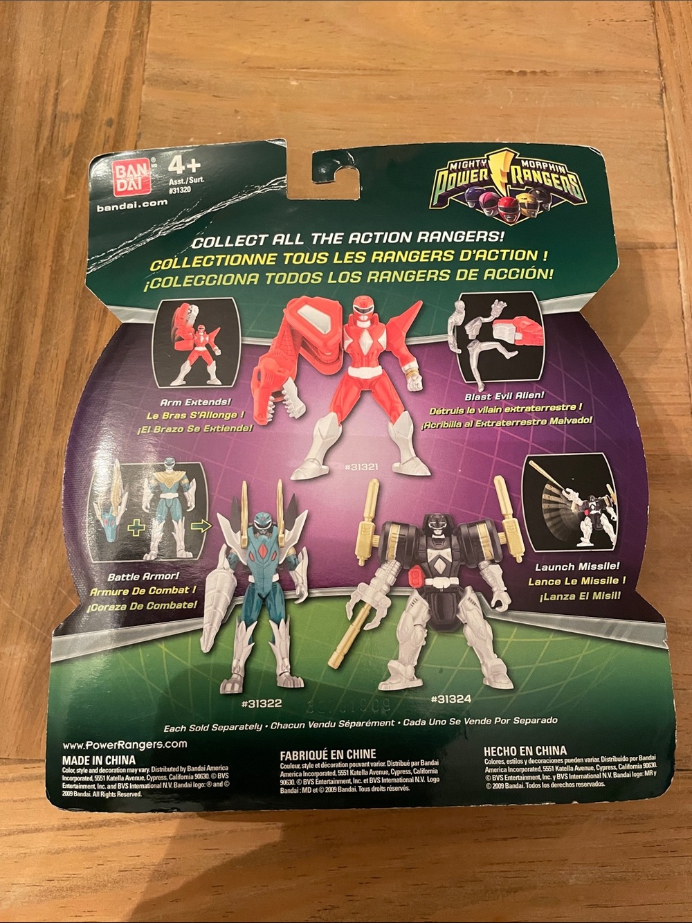 Power Ranger Action Black Ranger 31324 - Picture 4 of 4